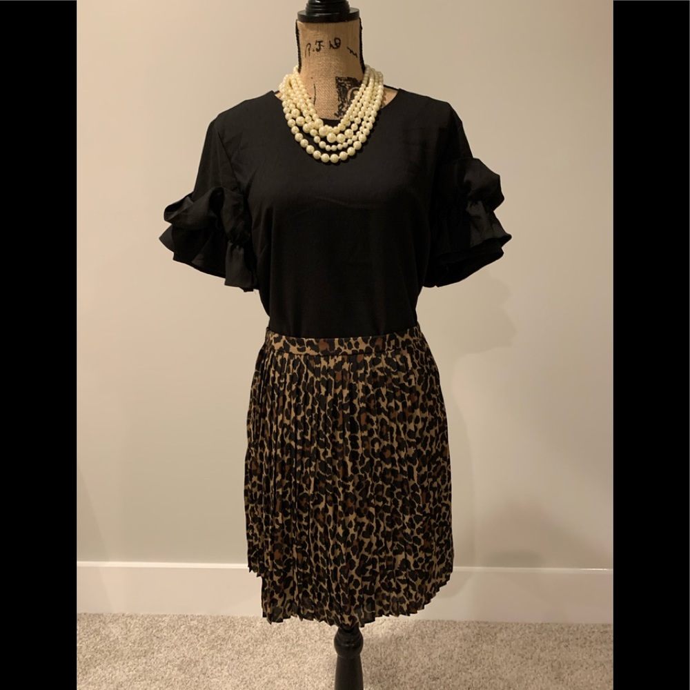 JCF Pleated Mini Skirt